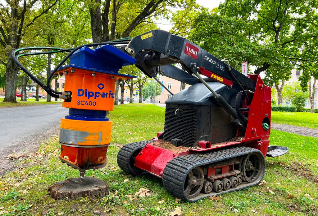 Stump Crusher Attachment | Models SC-400, SC-500 & SC-600 | For Skid Steers, Excavators, Backhoes & Track Loaders