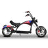 Soversky M3P 3000W electric chopper bike. American flag color.