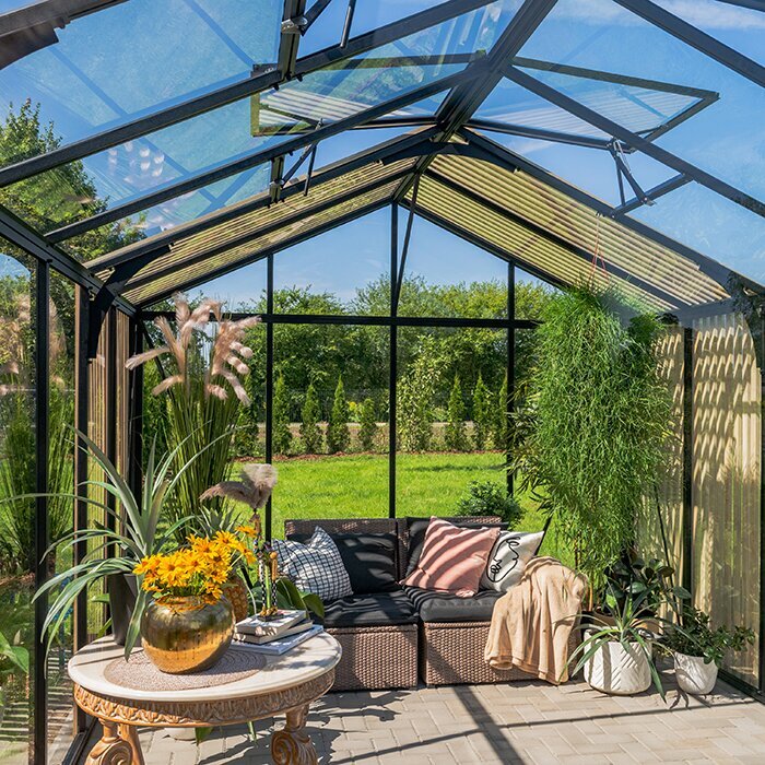 Bloom Cabin Aluminum Greenhouse with Accoya Wood