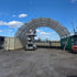 40'x40'x15' Double Truss Shipping Container Canopy Shelter