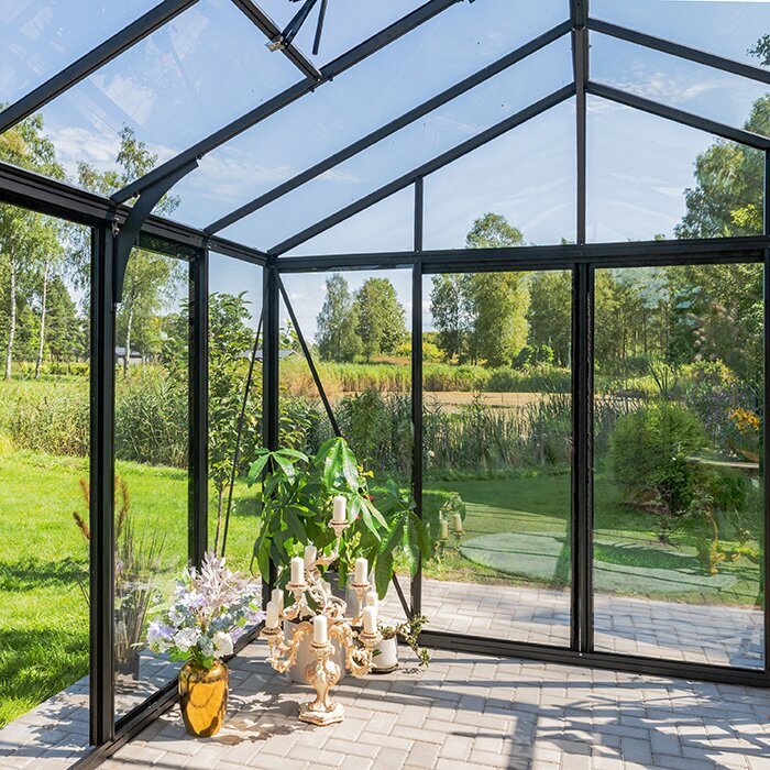 Bloom Cabin Aluminum Greenhouse with Accoya Wood