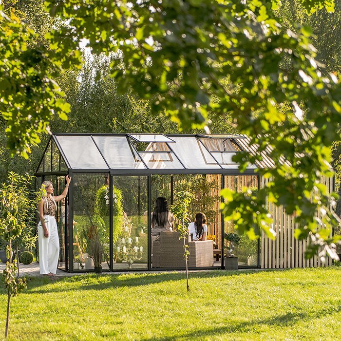 Bloom Cabin Aluminum Greenhouse with Accoya Wood