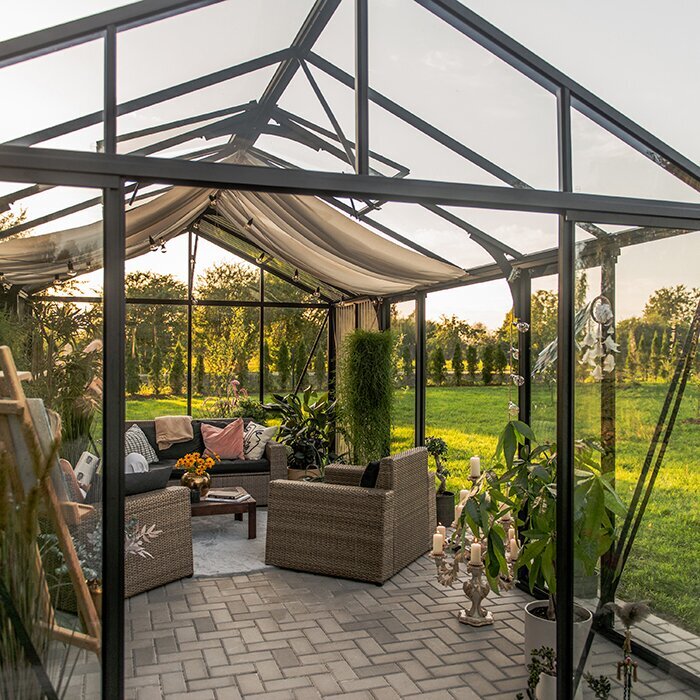 Bloom Cabin Aluminum Greenhouse with Accoya Wood