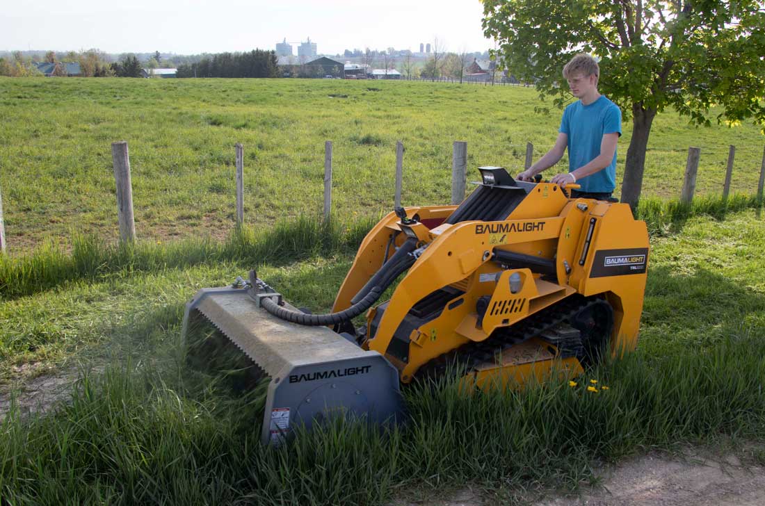 Baumalight TRL620D Mini Track Loader powered by Kubota