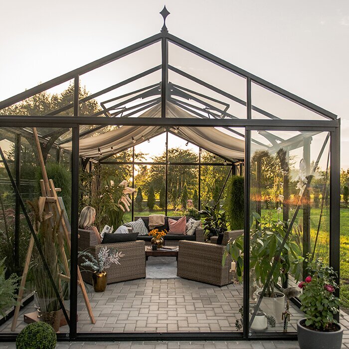 Bloom Cabin Aluminum Greenhouse with Accoya Wood