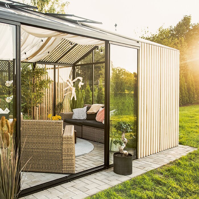 Bloom Cabin Aluminum Greenhouse with Accoya Wood