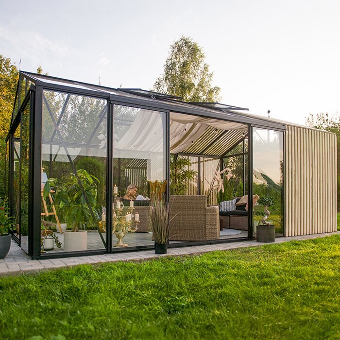 Bloom Cabin Aluminum Greenhouse with Accoya Wood