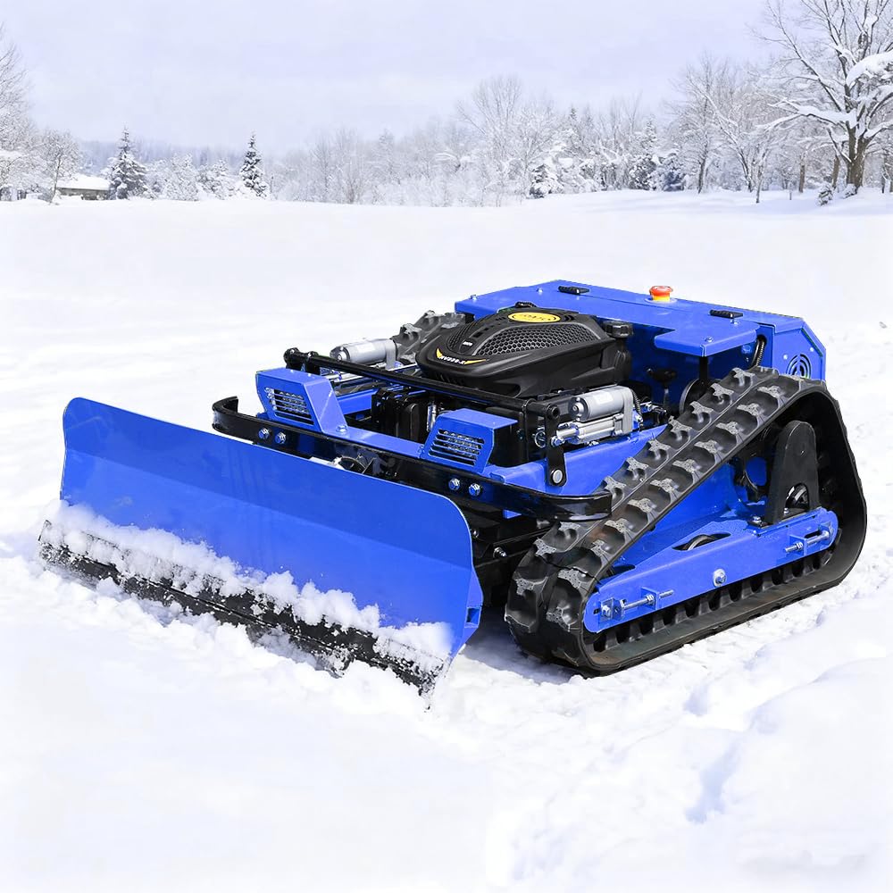 INFRONT 550 Remote Control Snow Plow & Lawn Mower | 2-in-1 All-Season Tracked Mower, 9HP