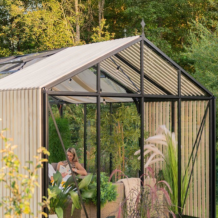Bloom Cabin Aluminum Greenhouse with Accoya Wood