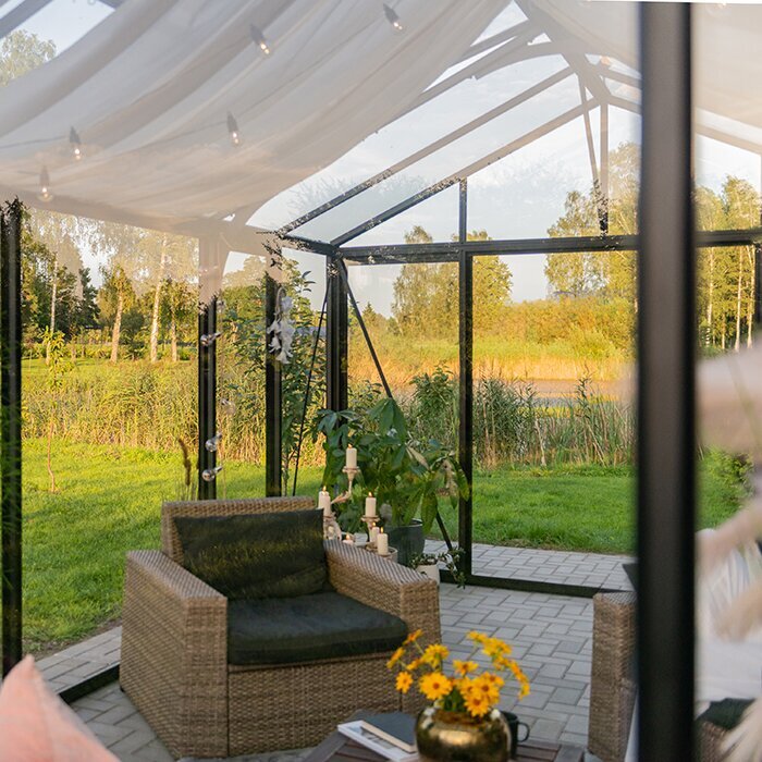 Bloom Cabin Aluminum Greenhouse with Accoya Wood