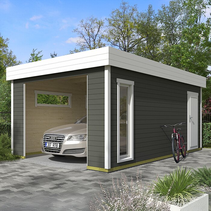 Premium Wooden Garage – Durable, Functional & Timeless in Design
