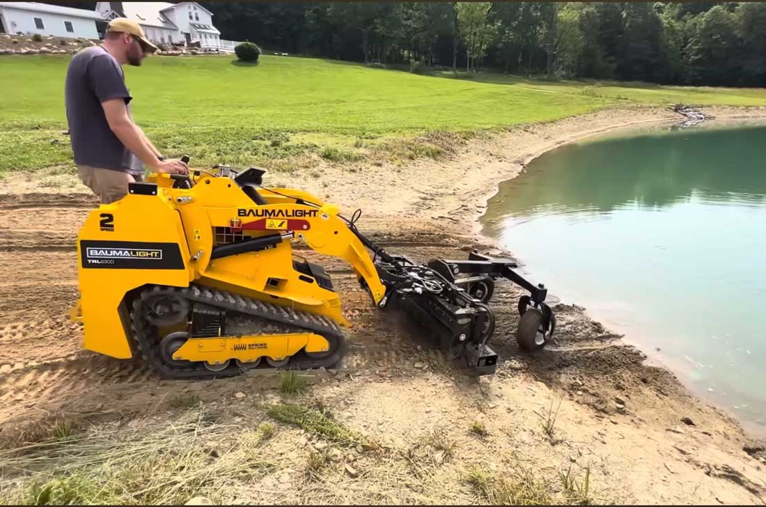 Baumalight TRL630D 2-speed Mini Track Loader powered by Kubota