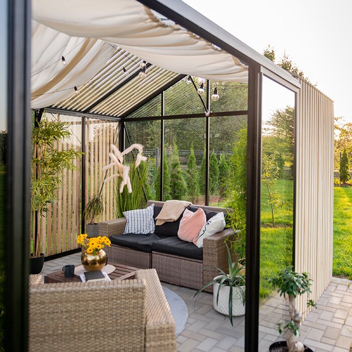 Bloom Cabin Aluminum Greenhouse with Accoya Wood