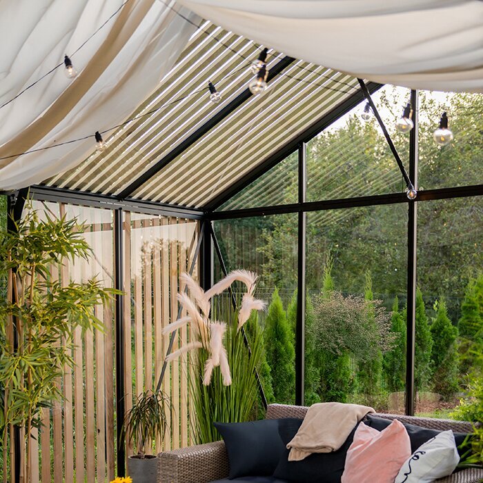 Bloom Cabin Aluminum Greenhouse with Accoya Wood