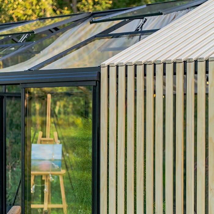 Bloom Cabin Aluminum Greenhouse with Accoya Wood