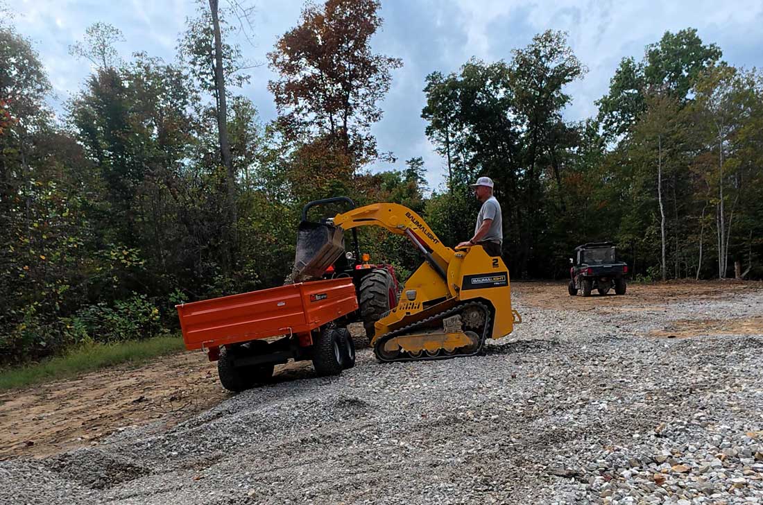 Baumalight TRL630D 2-speed Mini Track Loader powered by Kubota