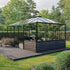Bloom Cabin Walk-In Pyramid Greenhouse - Aluminum Frame Backyard Garden Conservatory