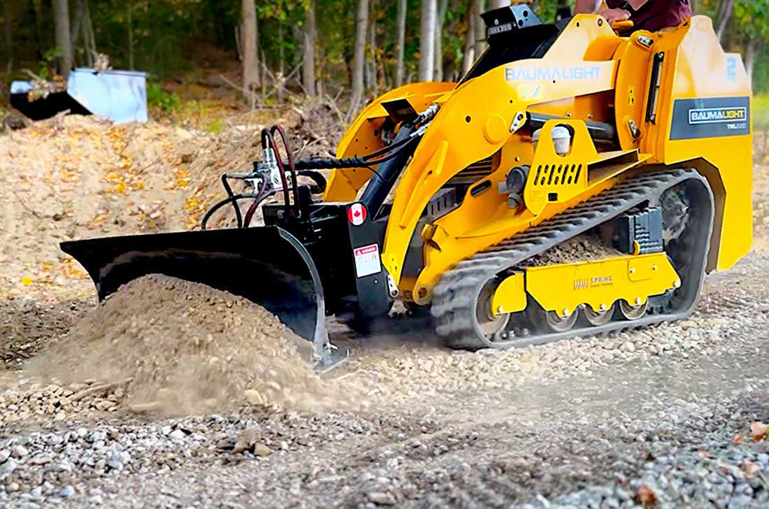 Baumalight TRL630D 2-speed Mini Track Loader powered by Kubota