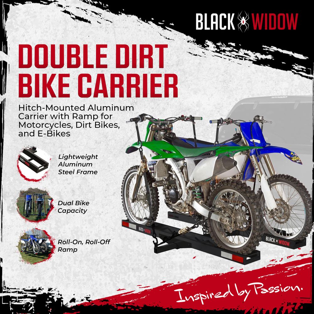 Black Widow Pro Pro Double Dirt Bike Carrier