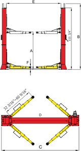 AMGO BP-12 Base Plate Two Post Lift