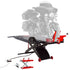 Black Widow Pro Pneumatic ProLift Motorcycle Lift Table with Center Jack