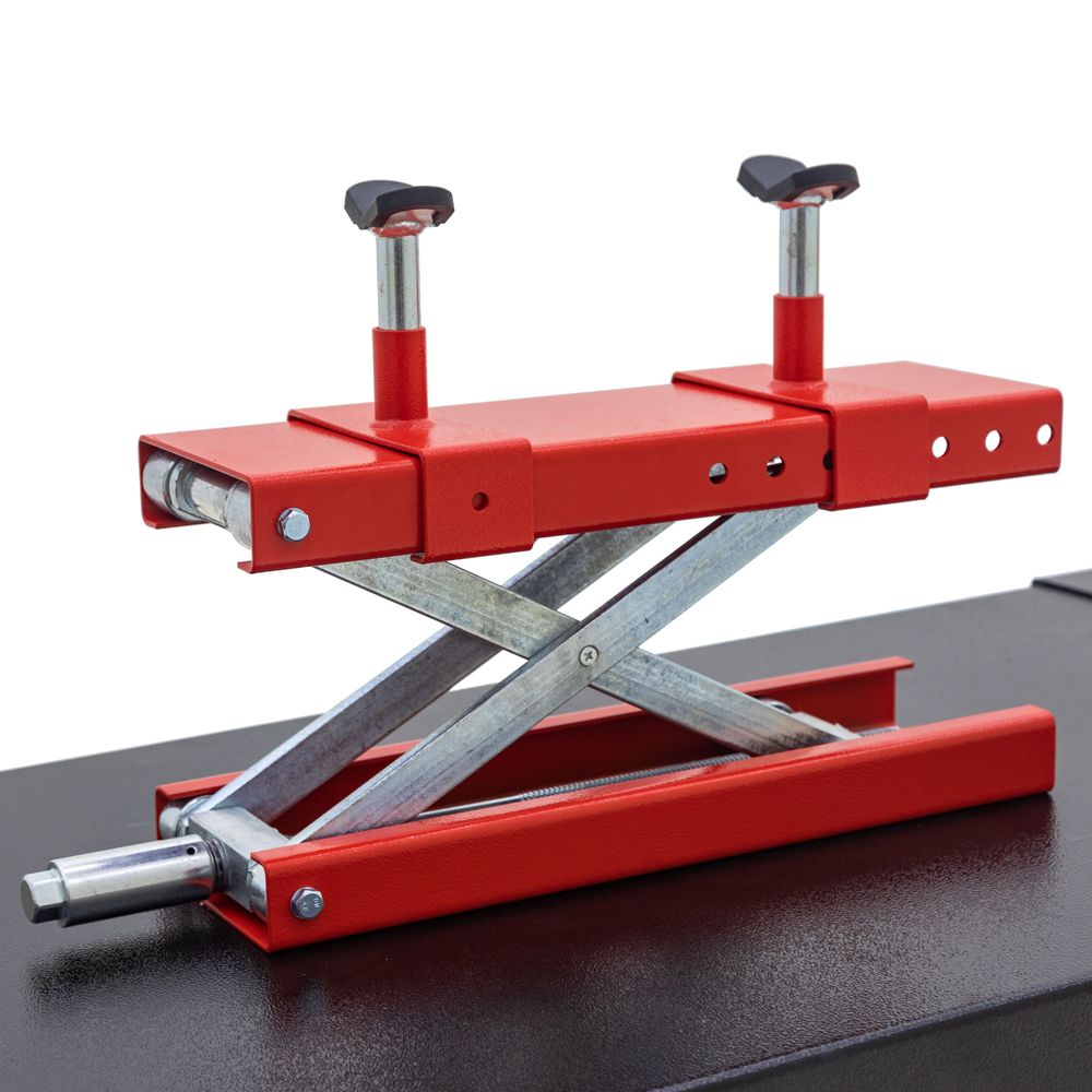 Black Widow Pro Pneumatic ProLift Motorcycle Lift Table with Center Jack