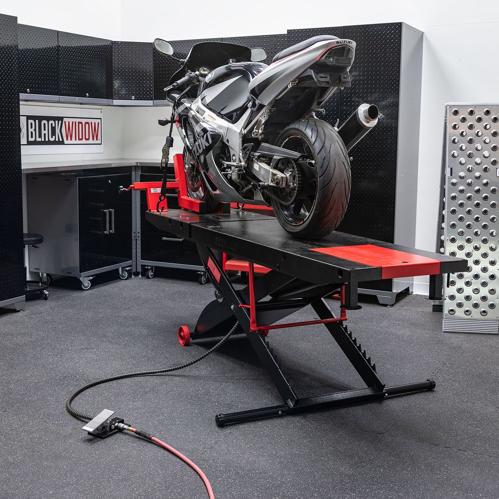 Black Widow Pro Pneumatic ProLift Motorcycle Lift Table