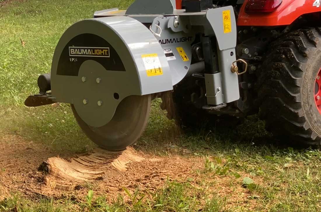 Baumalight 1P24 - 3 Point Small Tractors Hitch Stump Grinder