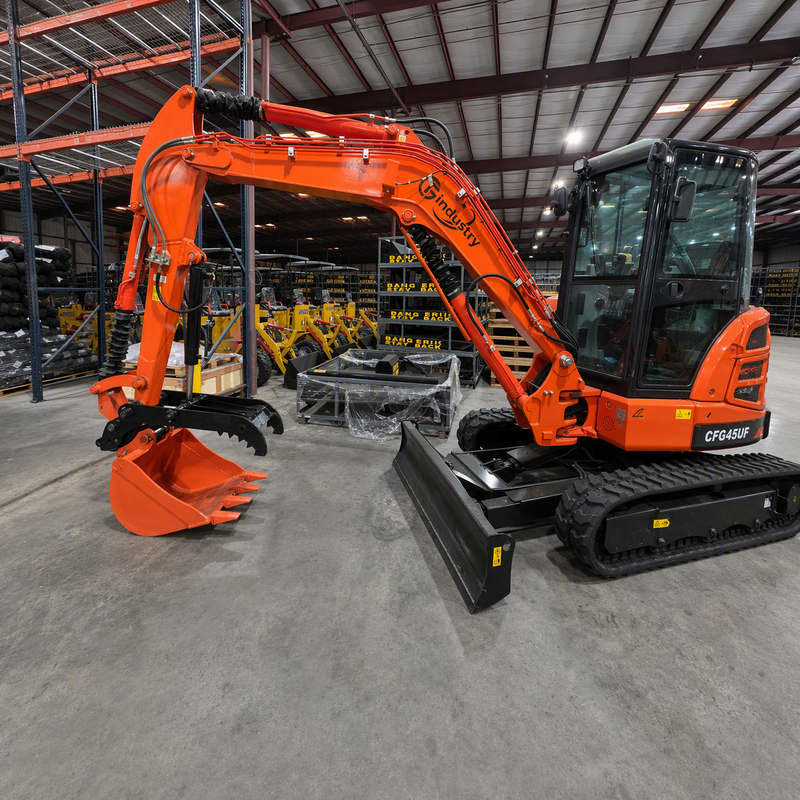 AGT CFG45UF 3.8 Ton Mini Excavator – Kubota Diesel, A/C Cab
