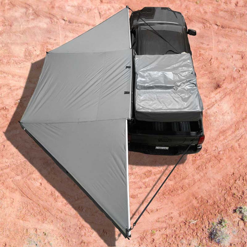 OVS XD Nomadic 180 - Awning, Black Body, Black Trim & Black Travel Cover  - No Brackets, No Hardware, No Accessories