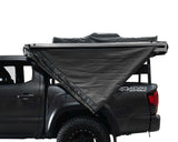 OVS HD Nomadic 270 - Awning, Driver Side, Grey Body, Green Trim & Black Travel Cover
