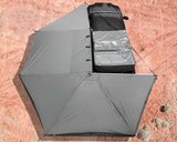 OVS HD Nomadic 270 - Awning, Driver Side, Grey Body, Green Trim & Black Travel Cover