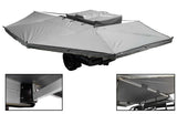 OVS HD Nomadic 270 - Awning, Driver Side, Grey Body, Green Trim & Black Travel Cover