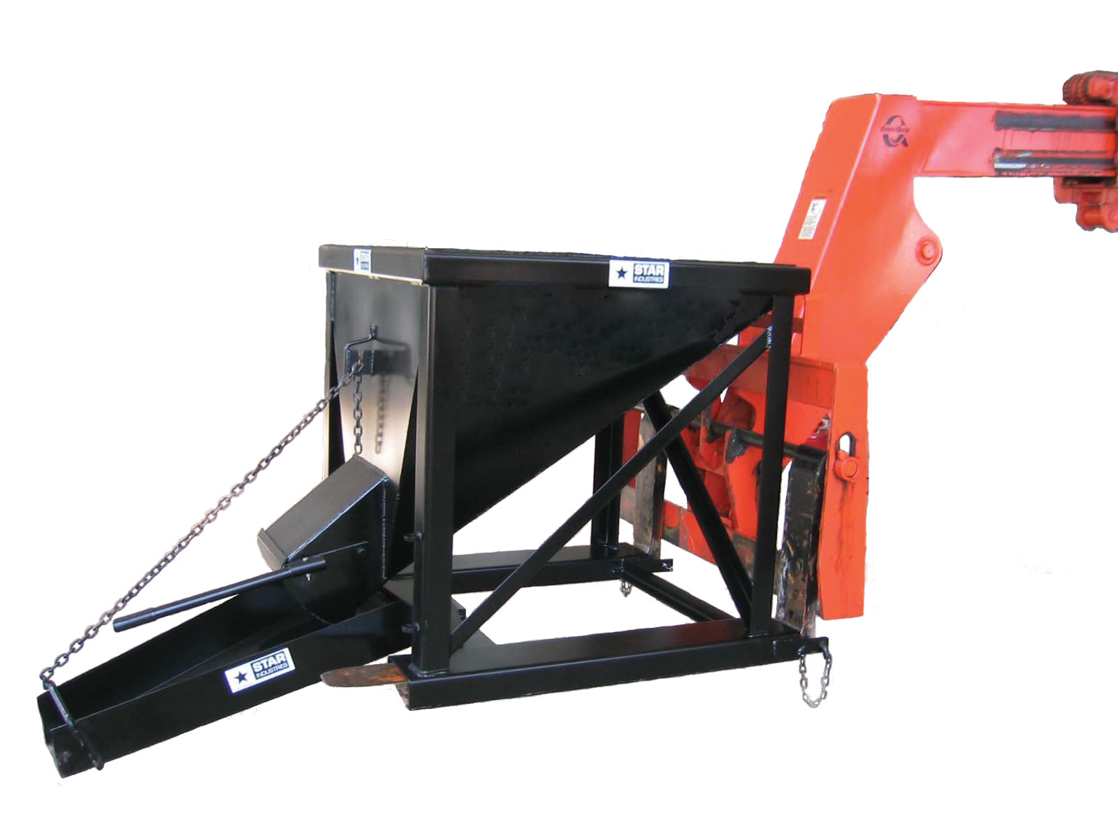 Star Industries Forklift Concrete Hopper