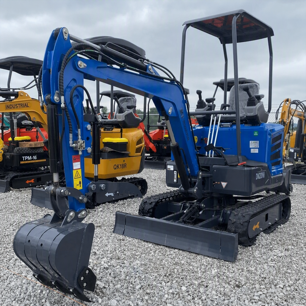 AGT 1.3 Ton Mini Excavator w/ Yanmar 18.4HP Diesel Engine, 89" Dig Depth, Retractable Tracks & Pilot Control | DM20YM