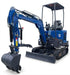 AGT 1.3 Ton Mini Excavator w/ Yanmar 18.4HP Diesel Engine, 89" Dig Depth, Retractable Tracks & Pilot Control | DM20YM