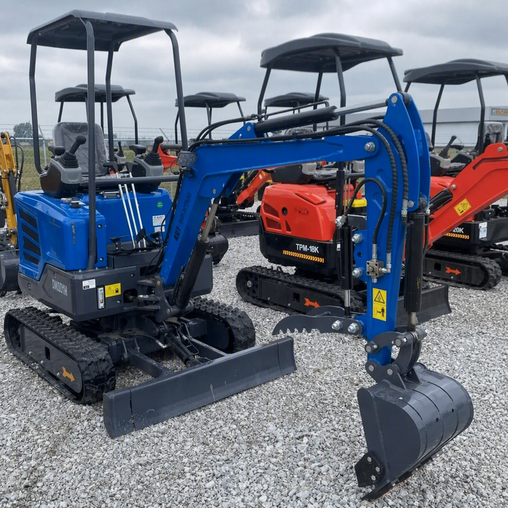 AGT 1.3 Ton Mini Excavator w/ Yanmar 18.4HP Diesel Engine, 89" Dig Depth, Retractable Tracks & Pilot Control | DM20YM