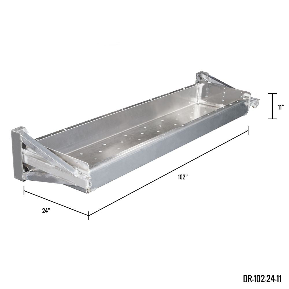 HD Ramps 102" L x 11" H Dunnage Racks for Step Deck and Flatbed Trailers
