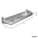 HD Ramps 102" L x 11" H Dunnage Racks for Step Deck and Flatbed Trailers