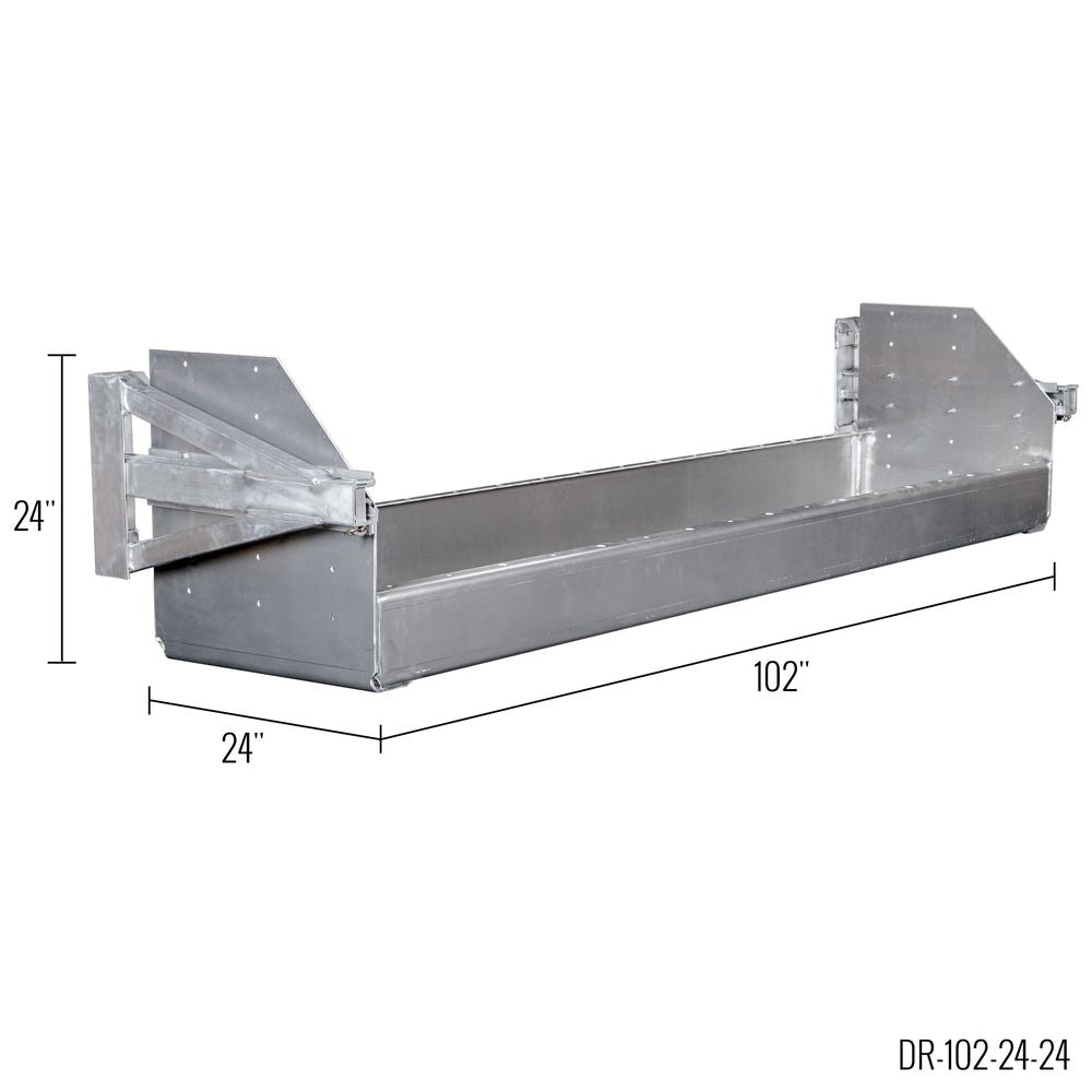 HD Ramps 102" L x 24" H Dunnage Racks for Step Deck and Flatbed Trailers