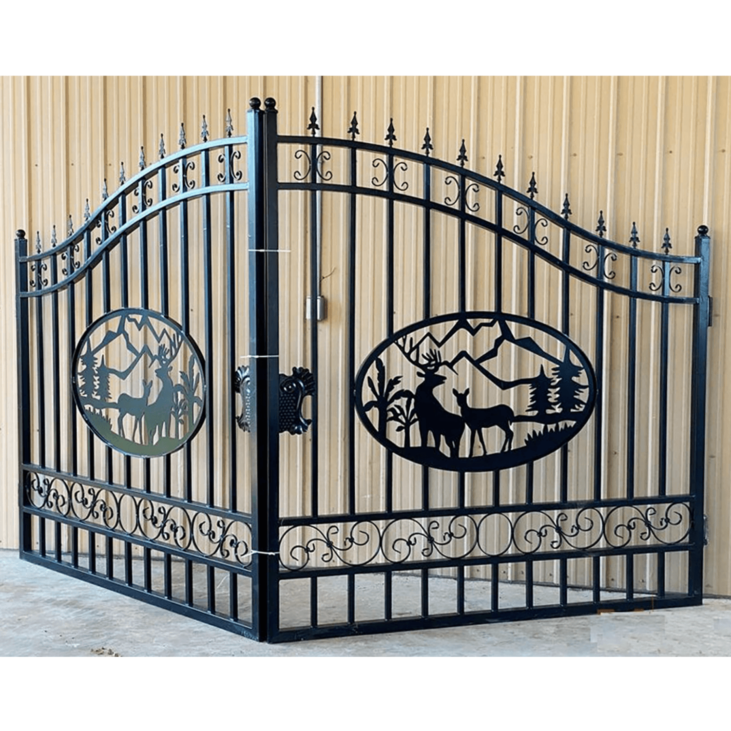 Iron Gate for Driveway #design_deer