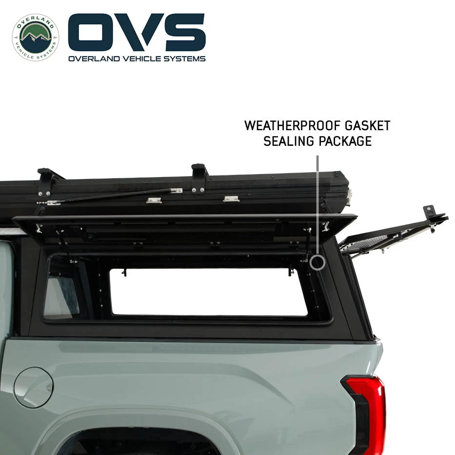 OVS Expedition - Pro+ Truck Cap W/ Full Window Wing Doors, and 3rd Brake Light