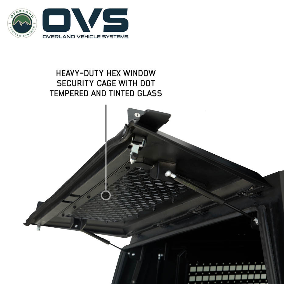 OVS Expedition - Pro+ Truck Cap W/ Full Window Wing Doors, and 3rd Brake Light