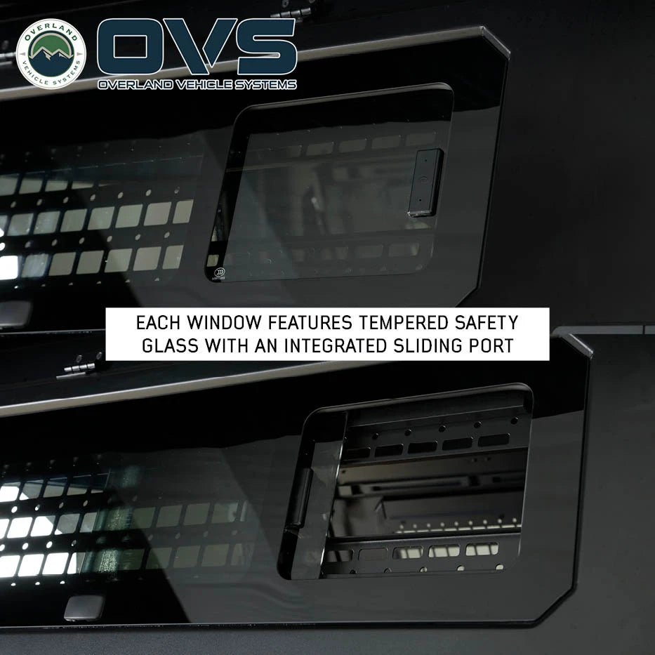 OVS Expedition - Pro+ Truck Cap W/ Full Window Wing Doors, and 3rd Brake Light