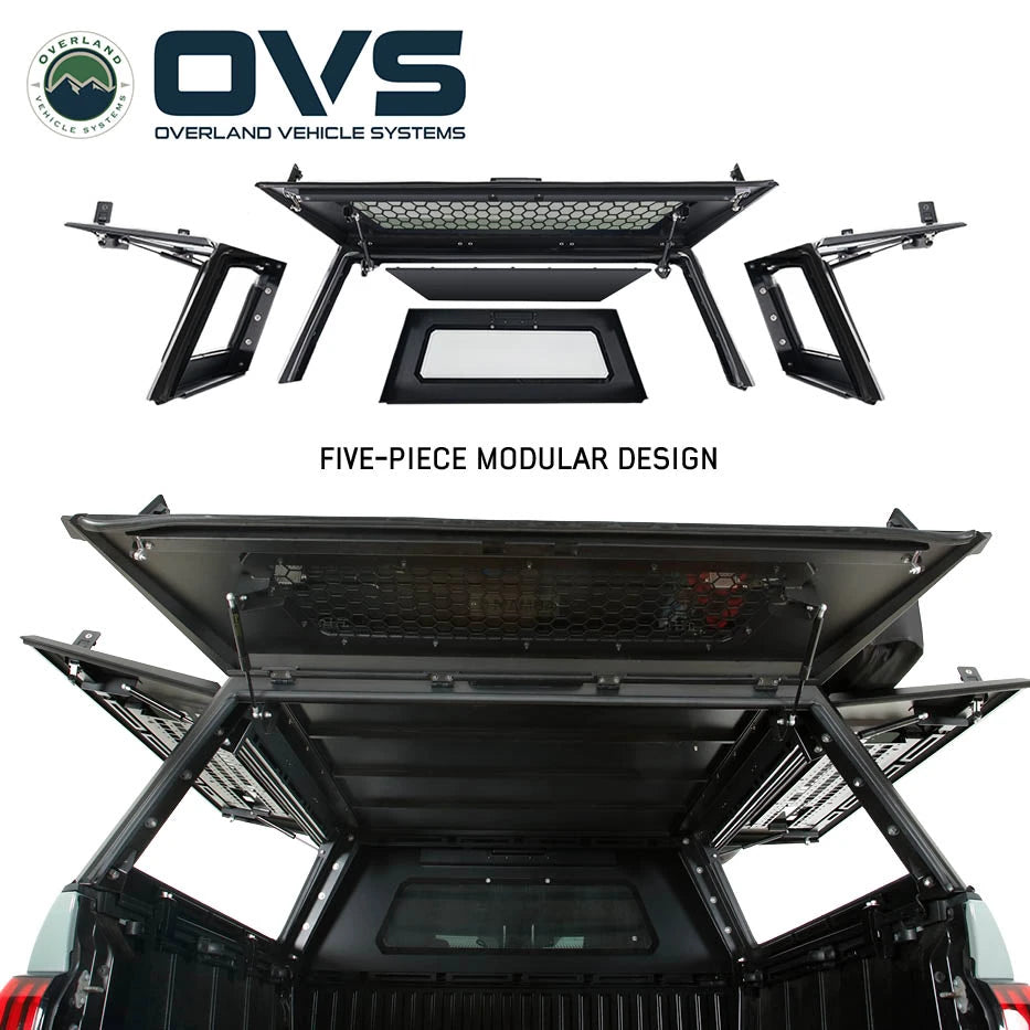 OVS Expedition - Pro+ Truck Cap W/ Full Window Wing Doors, and 3rd Brake Light