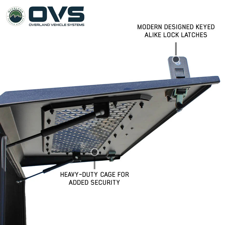 OVS Expedition - Truck Cap W/Full Wing Doors, Front and Rear Windows & 3rd Brake Light