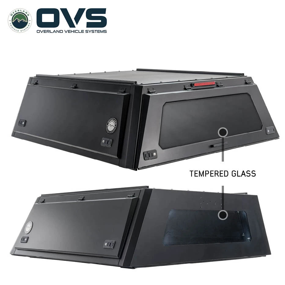 OVS Expedition - Truck Cap W/Full Wing Doors, Front and Rear Windows & 3rd Brake Light