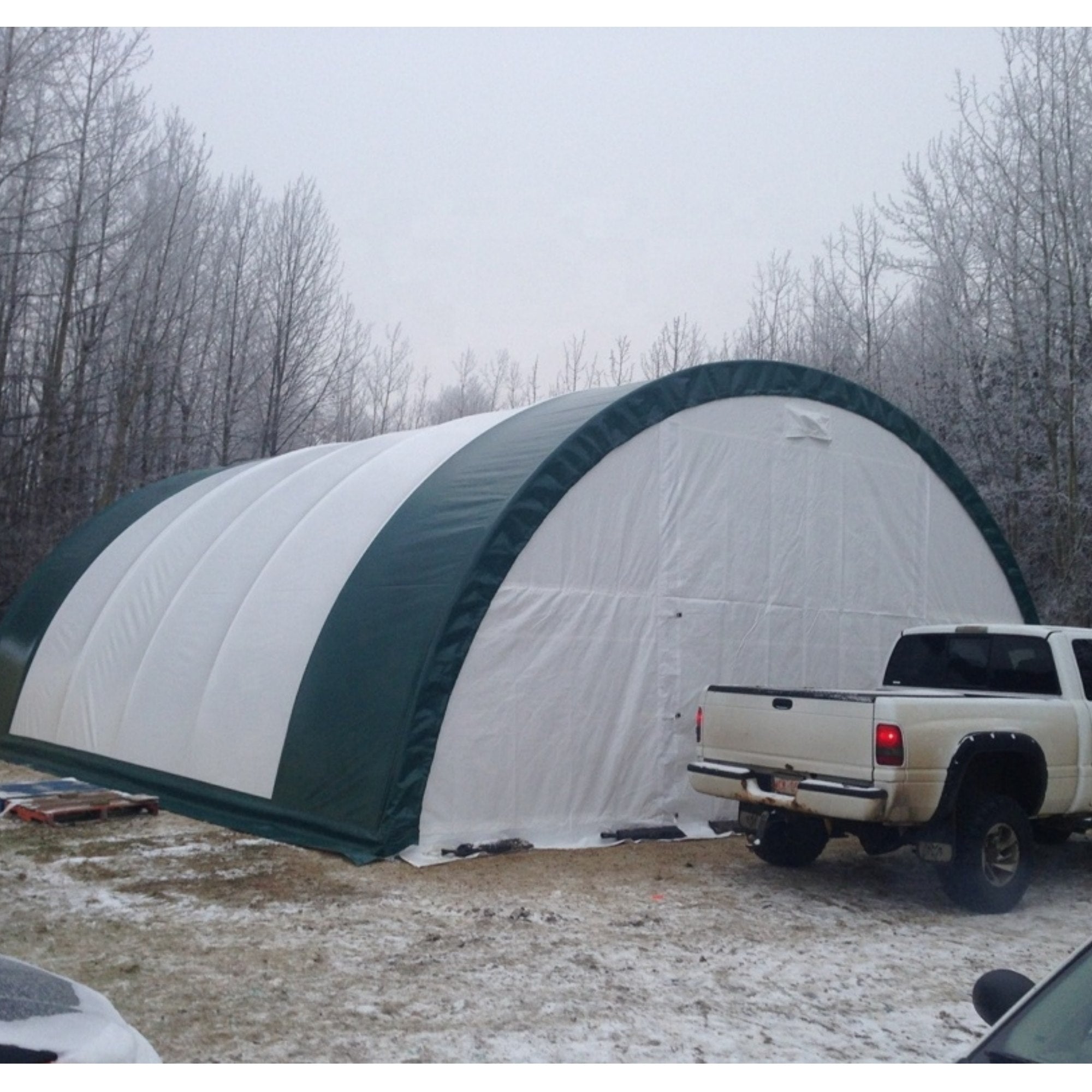 Single Truss Arch Storage Shelter W30'xL40'xH15'