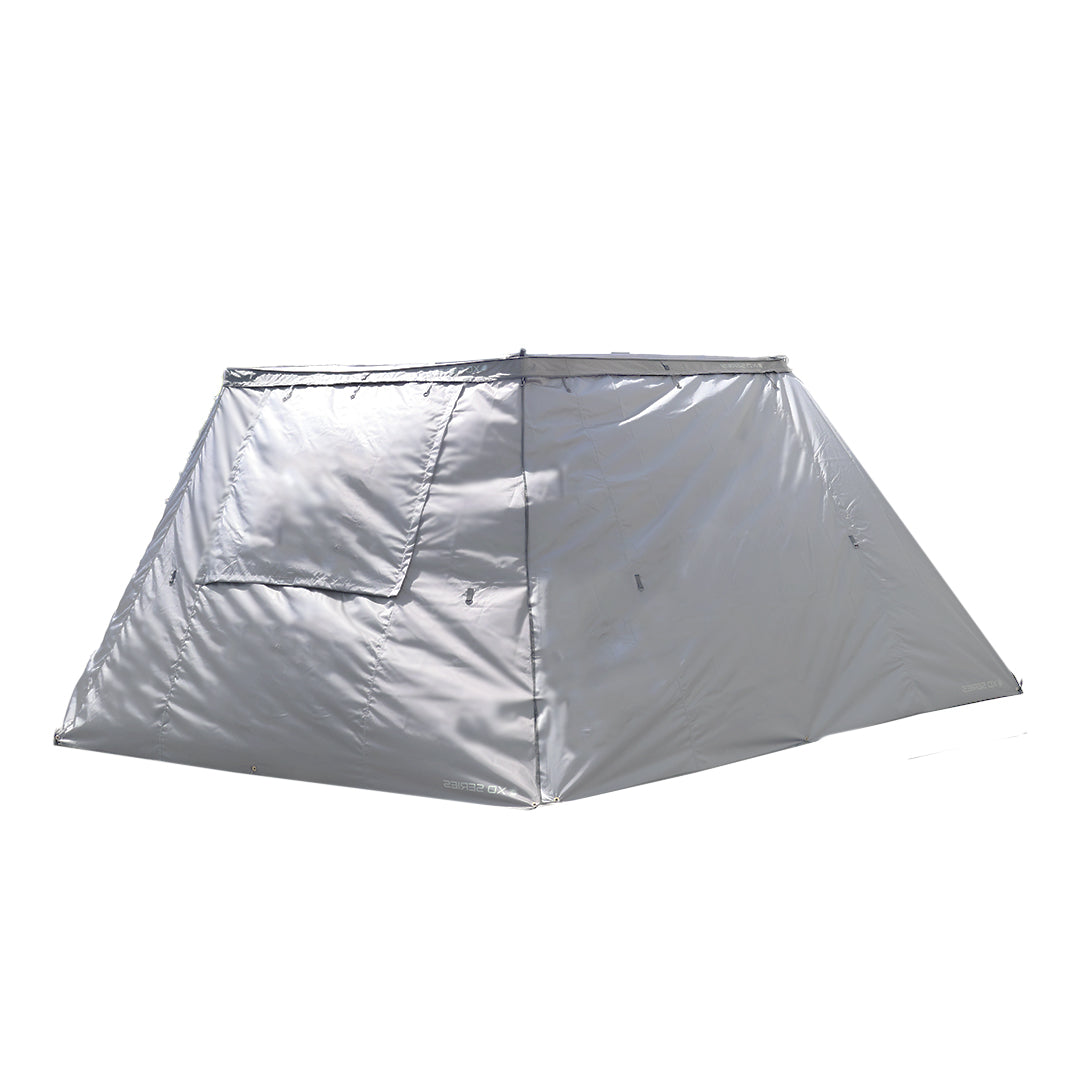 OVS XD Nomadic 270 - Awning, Lights, Black Out, Wall Kit, Grey Hex, Black Trim & Black Travel Cover