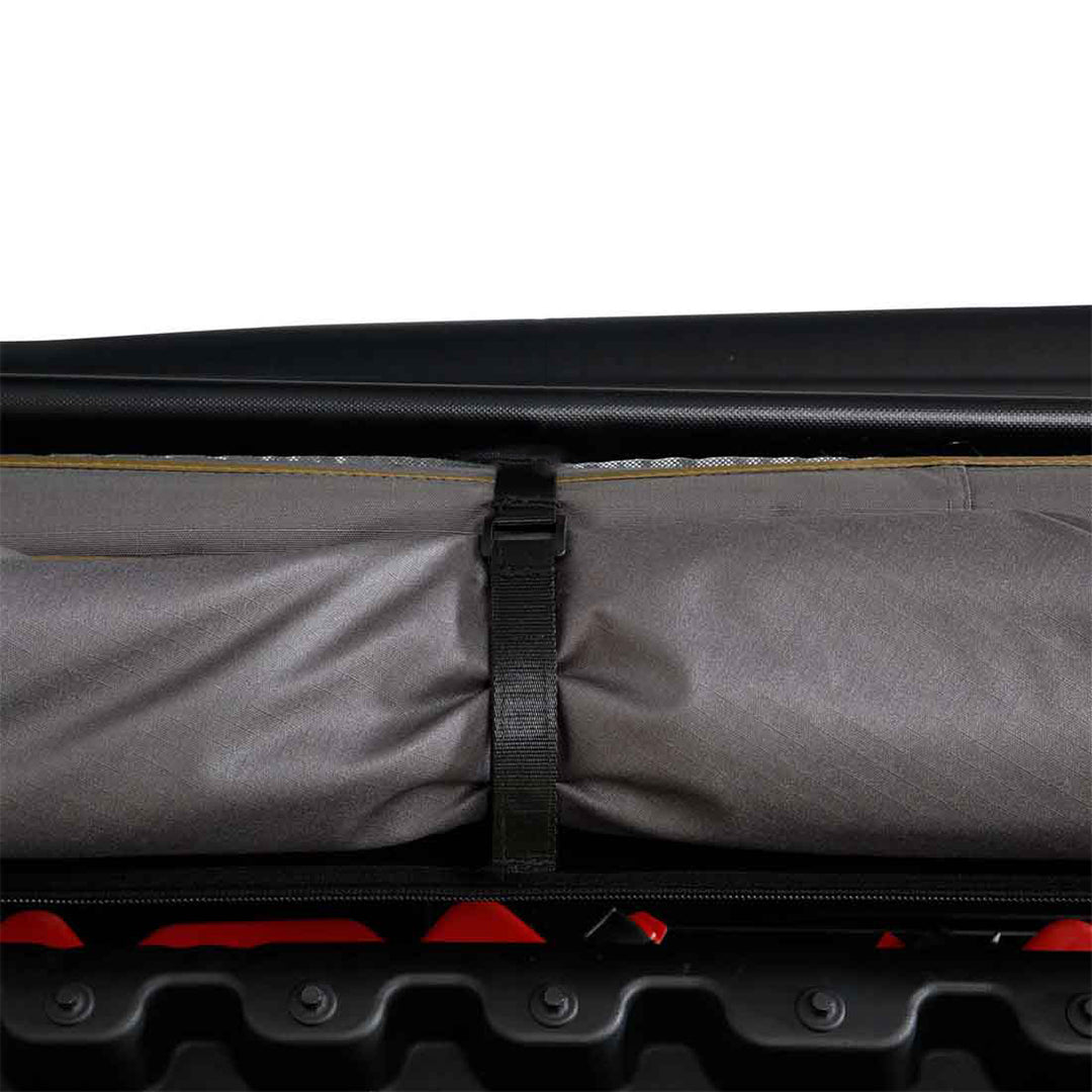 OVS HD Nomadic 270 LTE - Awning, Driver Side, Grey Body, Green Trim W/Black Travel Cover